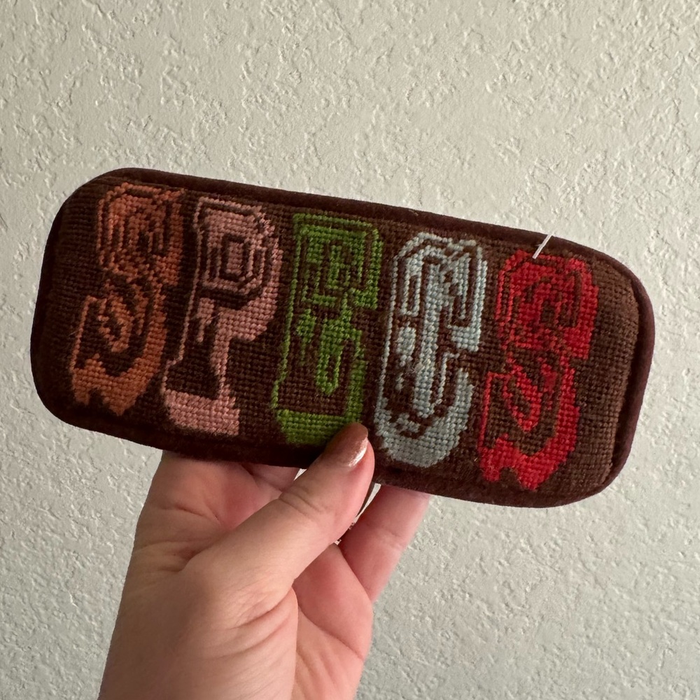 Jonathan Adler Brown Groovy Textiles Specs Sunglasses Case